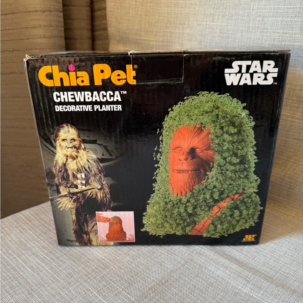 Chia Pet Star Wars Chewbacca Handmade Planter- Decorative Pot Grow Chia Seeds